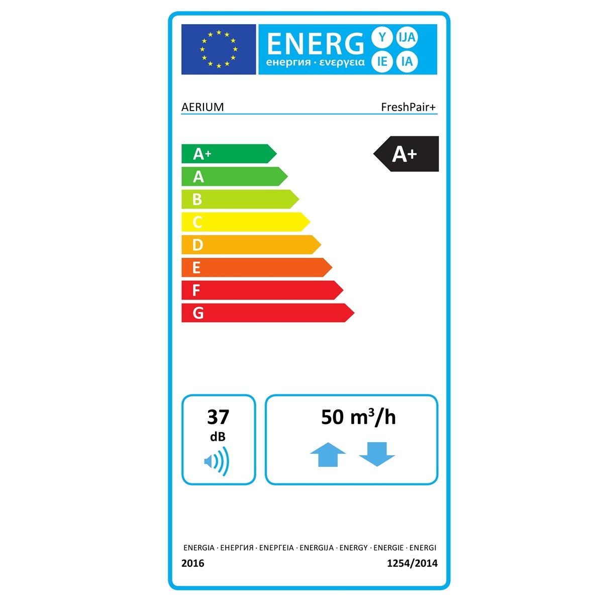 Decentrale warmteterugwinning AERIUM FreshPair+ H60P met vochtsensor Decentrale warmteterugwinning AERIUM FreshPair+ H60P met vochtsensor