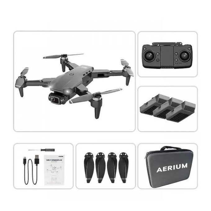AERIUM L900 GPS 4K drone - 3 batterijen