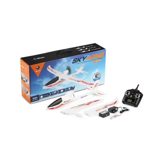 RC vliegtuig S-IDEE SKY-KING rood