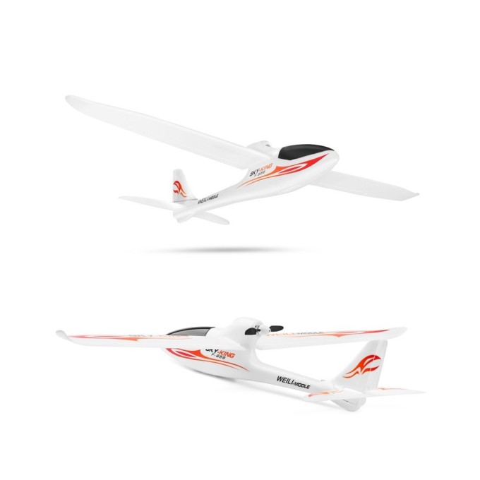RC vliegtuig S-IDEE SKY-KING rood
