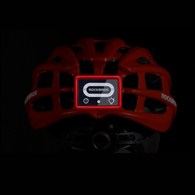 Helm AERIUM ROCKBROS Ultralight met LED-zaklamp zwart