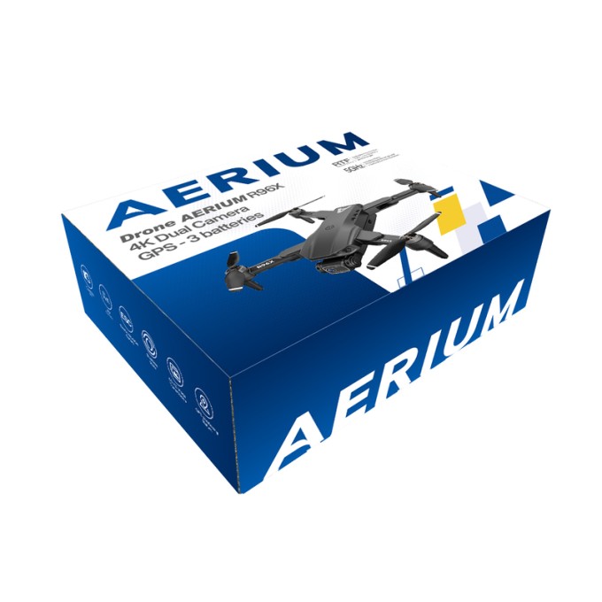 AERIUM R96X 4K Dual Camera GPS drone - 3 batterijen