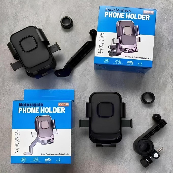 Telefoonhouder voor elektrische steps, fietsen en motorfietsen Telefoonhouder voor elektrische steps, fietsen en motorfietsen