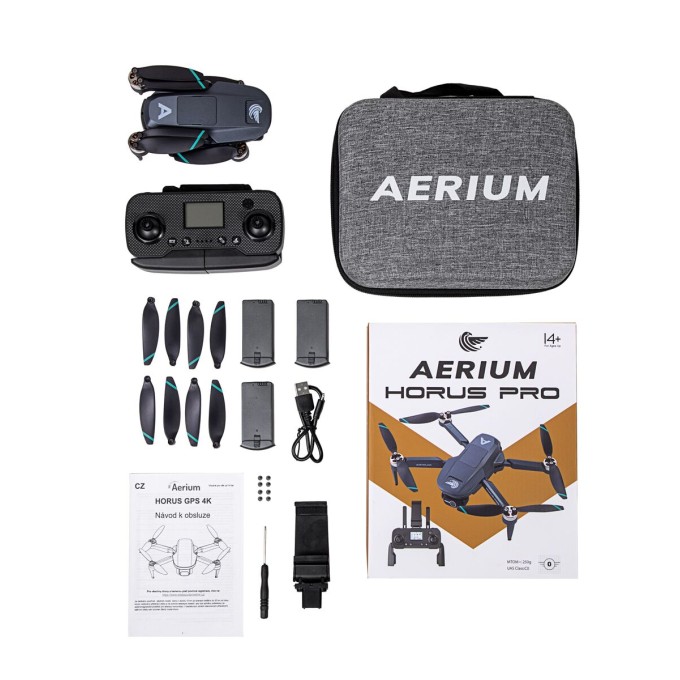 AERIUM HORUS PRO GPS 4K drone - 3 batterijen