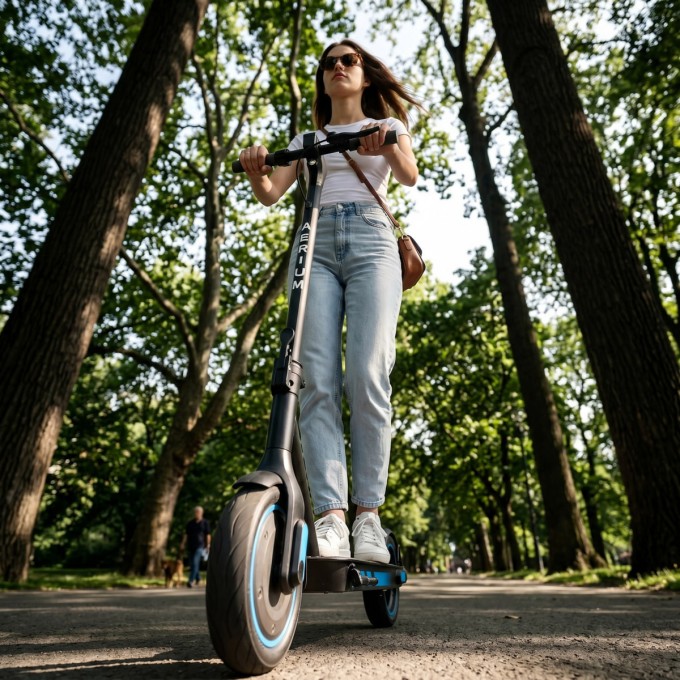 Elektrische step AERIUM MaxRide T500 blauw