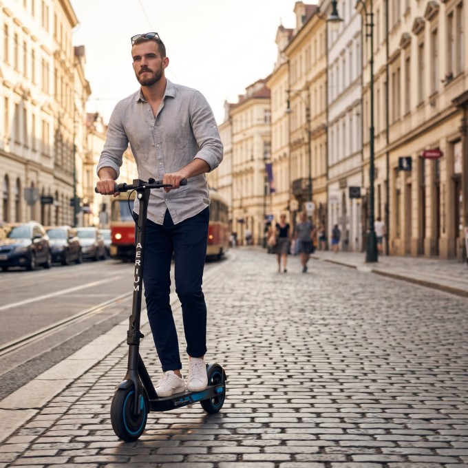Elektrische step AERIUM MaxRide T500 blauw
