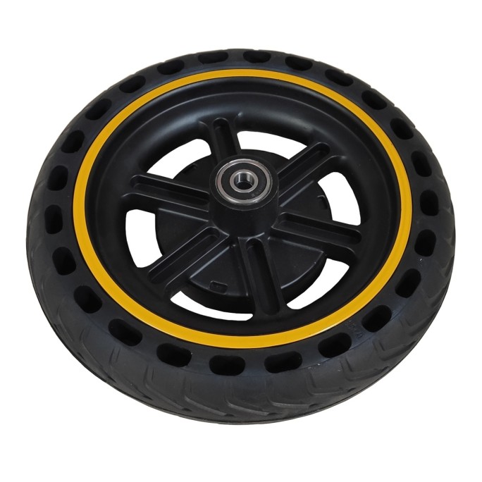 Reserve achterwiel gele kleur voor step AERIUM T350 zwart